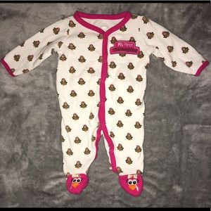 Thanksgiving Footie PJs